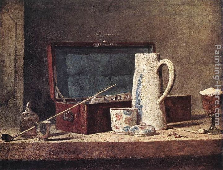Jean Baptiste Simeon Chardin Still-Life with Pipe and Jug